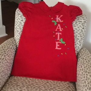 Toddler Red Corduroy dress